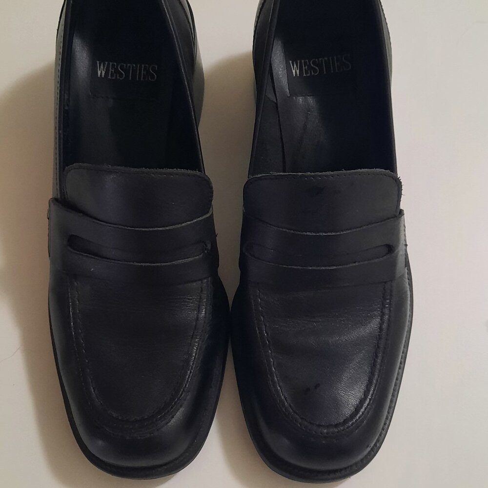 Black Loafers Westies Size 6